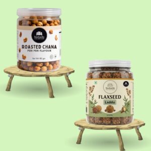 Home flaxseeds laddu with roasted chana