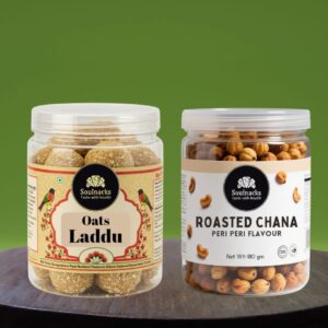 roasted chana with oats laddu