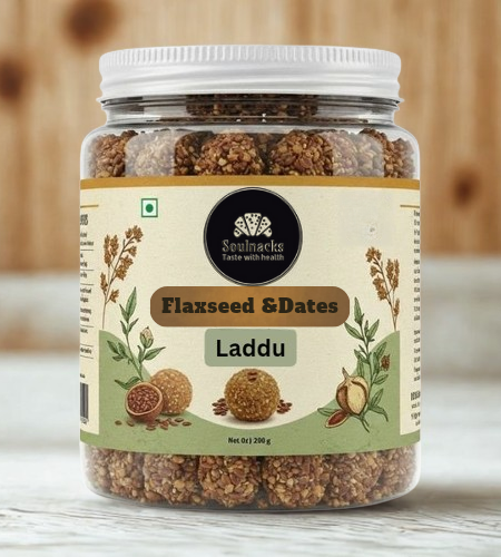 flaxseed & dates laddu